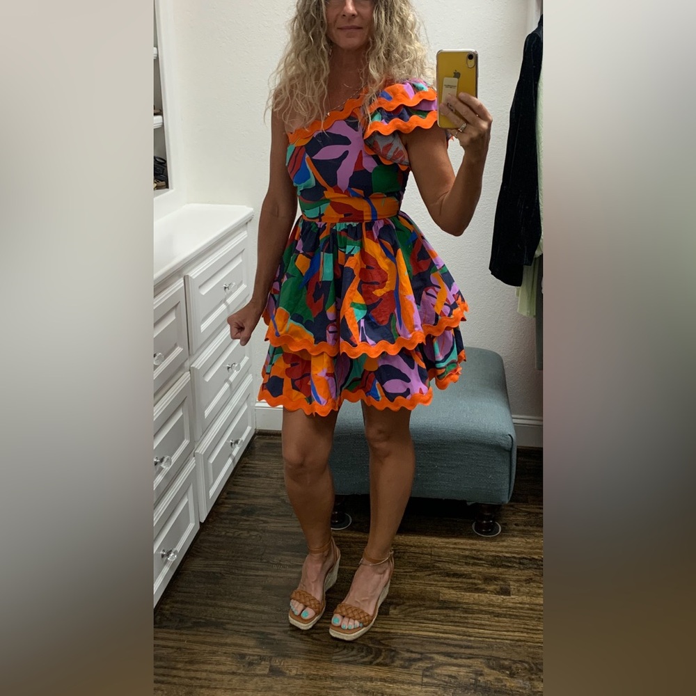 Avara Colorful One-Shoulder Dress